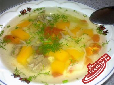 Овощной суп с тыквой