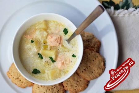 Лохикейтто – финский сливочный суп с лососем