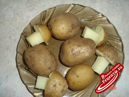 Маслята из картофеля