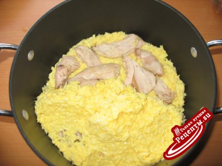 Тачин (рисовый пирог с курицей)