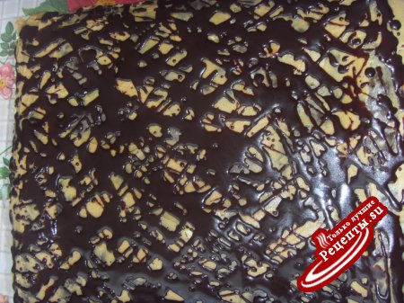 Очень вкусный шоколадно-меренговый торт