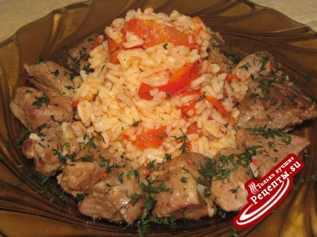 Свинина с рисом по-сербски