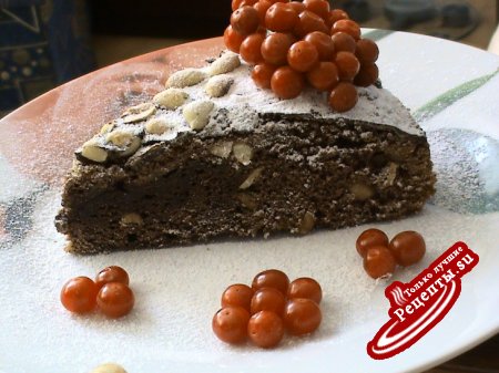 Шоколадно-ореховый пирог из серии "Племянники на пороге" :))Вариант