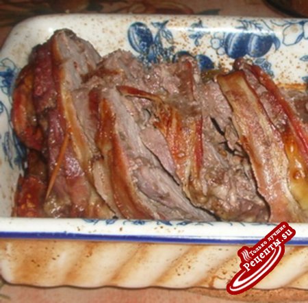 Говядина с начинкой запеченая