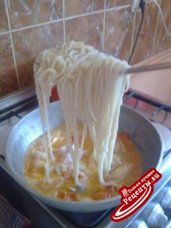 Спагетти в рыбном соусе "Итальяно"