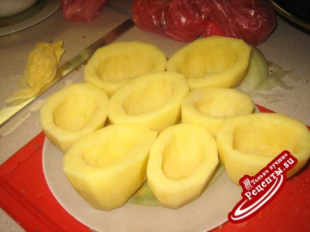 Картофельные "тарталетки" с грибами