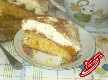 мандариновый тортик с корицей