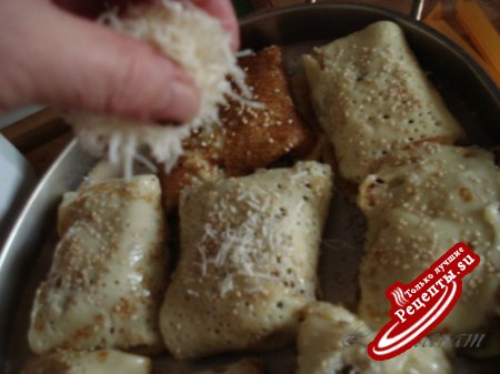 Сырные блинчики-пакетики