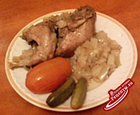 Куропатки в луковом соусе