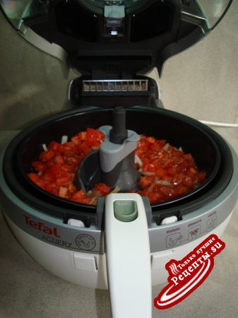 Мясо по-мадагаскарски, приготовленное в призовой фритюрнице Tefal~ActiFry.