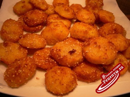 Картофель "Вкусняшка"(панированный в сухарях и пармезане)
