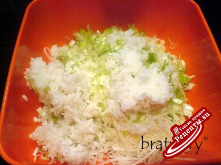 Салат из кольраби с рисом. СК-4