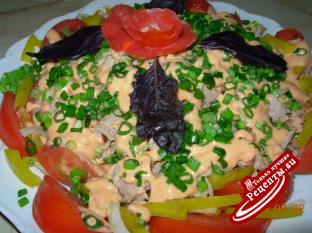 Салат с тунцом " Летний"