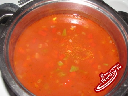 Острый мексиканский томатный суп-пюре