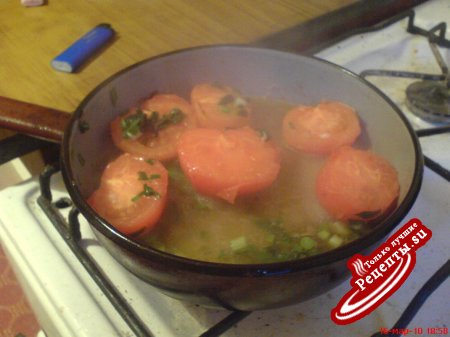 Рыба с ванильными томатами