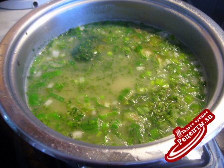 Зеленый суп-крем "В ожидании весны"