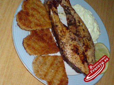 Рыба с Васаби-кремом.