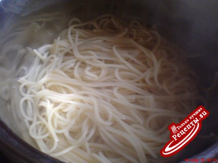 Спагетти ал денте с нежным грибным соусом
