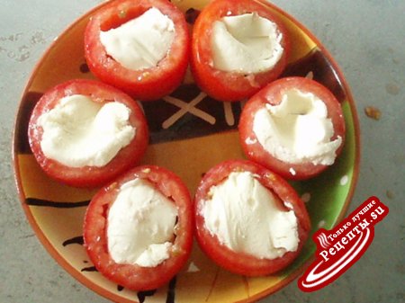 Форель с фаршированными помидорами(2 в одном)