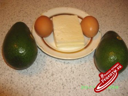 Салат из авокадо и макарон (мой вариант)