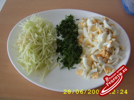 Салат яично-овощной
