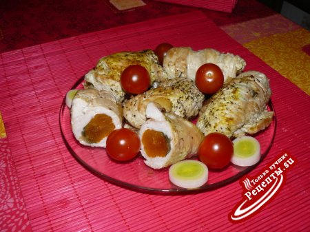 абрикосовое танго (рулетики из птицы)