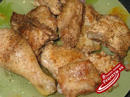 Курица с гречкой томленая в духовке