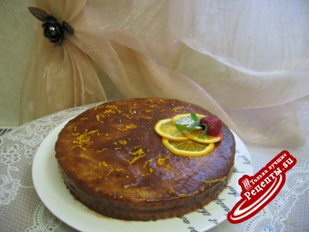 ПОСТНЫЙ торт "Апельсиновый рай" с ароматом корицы"
