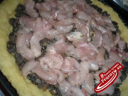 Картофельный киш - жульен
