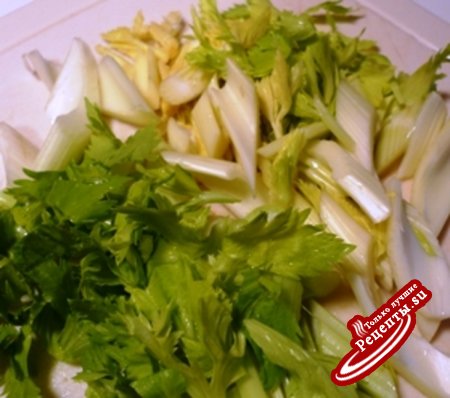 Лосось на пару + сочный салат по-японски – полезный и вкусный ужин (вариант)