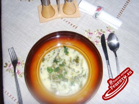шпинатовый суп - болгарский вариант