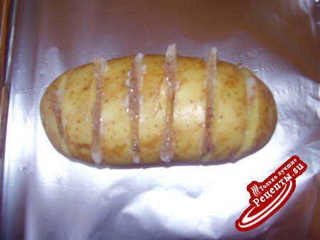 картофель с салом