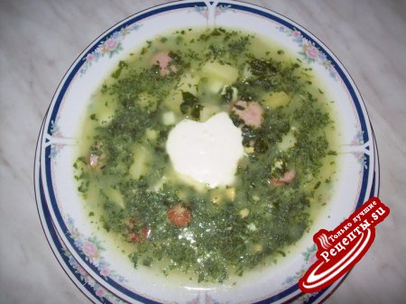 Суп зелёный со шпинатом в любое время года!