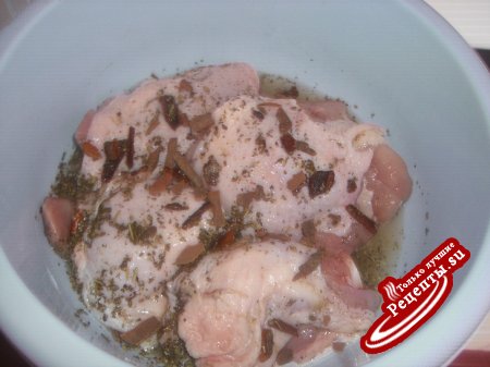 Курочка в Апельсиновой Глазури(или мини-ужин для именинника)