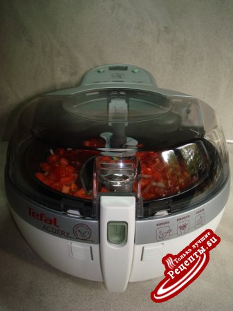 Мясо по-мадагаскарски, приготовленное в призовой фритюрнице Tefal~ActiFry.