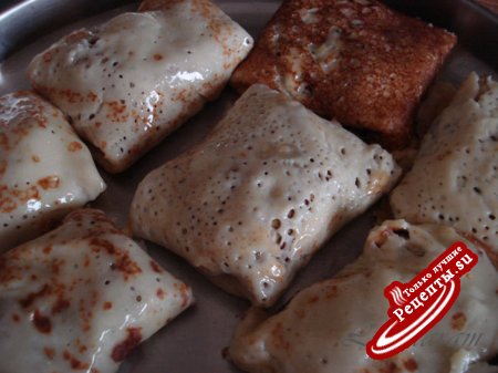 Сырные блинчики-пакетики