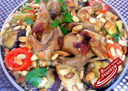 Маглюба ""Плов из курицы и овощей по иордански