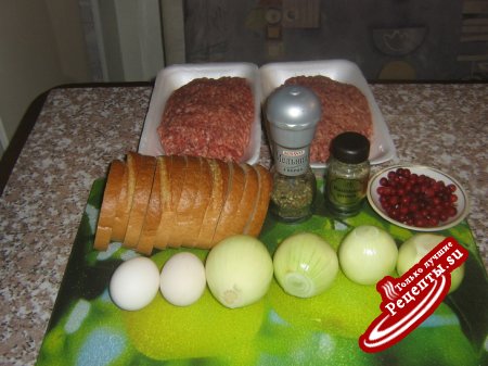 Котлеты Лапинские с брусникой от Анастасии