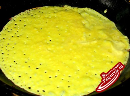 Crepes Suzette (Креп Сюзетт) или блины из кукурузной муки с апельсиновым соусом