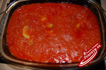 Лазанья с томатно-сливочным соусом