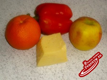Грибной салат с апельсинами