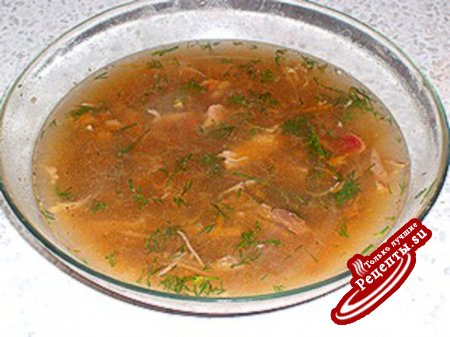 Фасолевый суп с кизилом