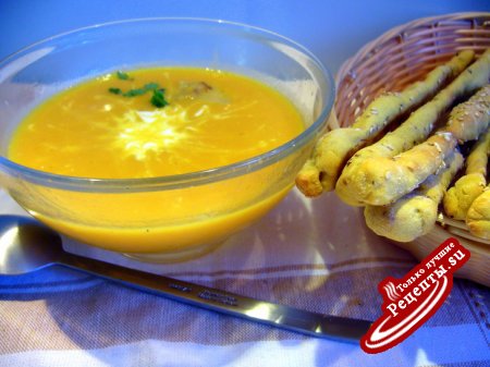 Морковно-имбирный суп-пюре "Солнце в тарелке"