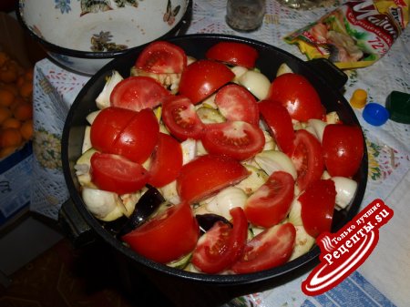 тушенные овощи с курицой ( по турецки)