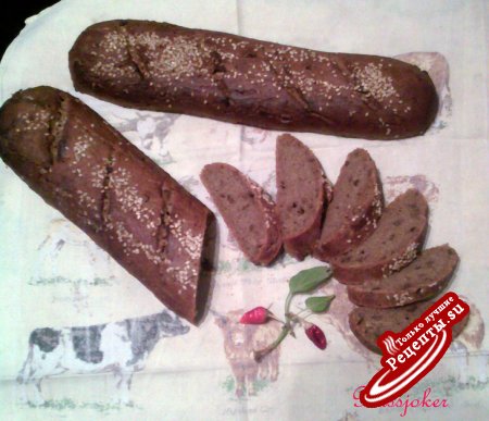 Ржаные багеты или хлеб для любимого мужа (вариант)
