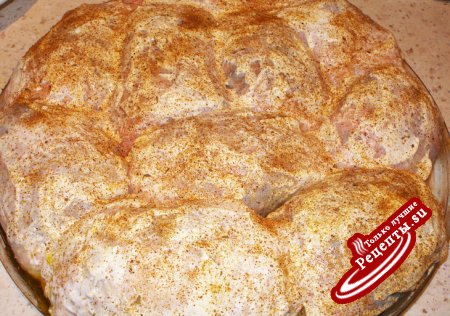 Сырно - овощное ассорти в куриных мешочках