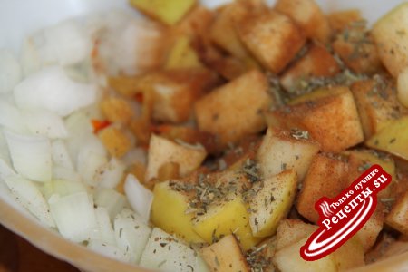 Курица с соусом "Шатни"