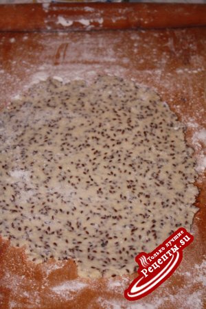 Крекер соленный с семенами льна