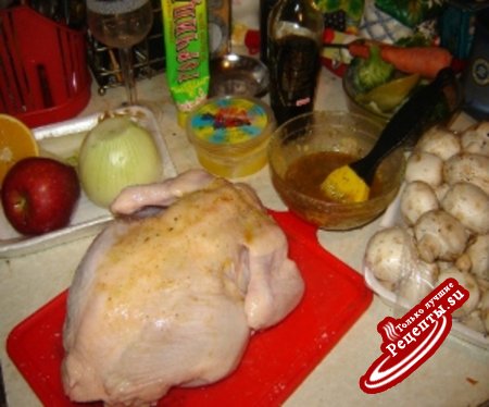 Фаршированная курица " чудо без перьев"