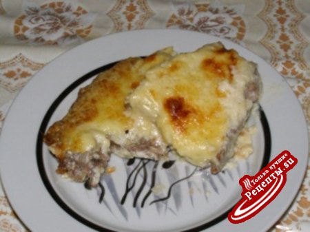 Говядина разварная с сыром.